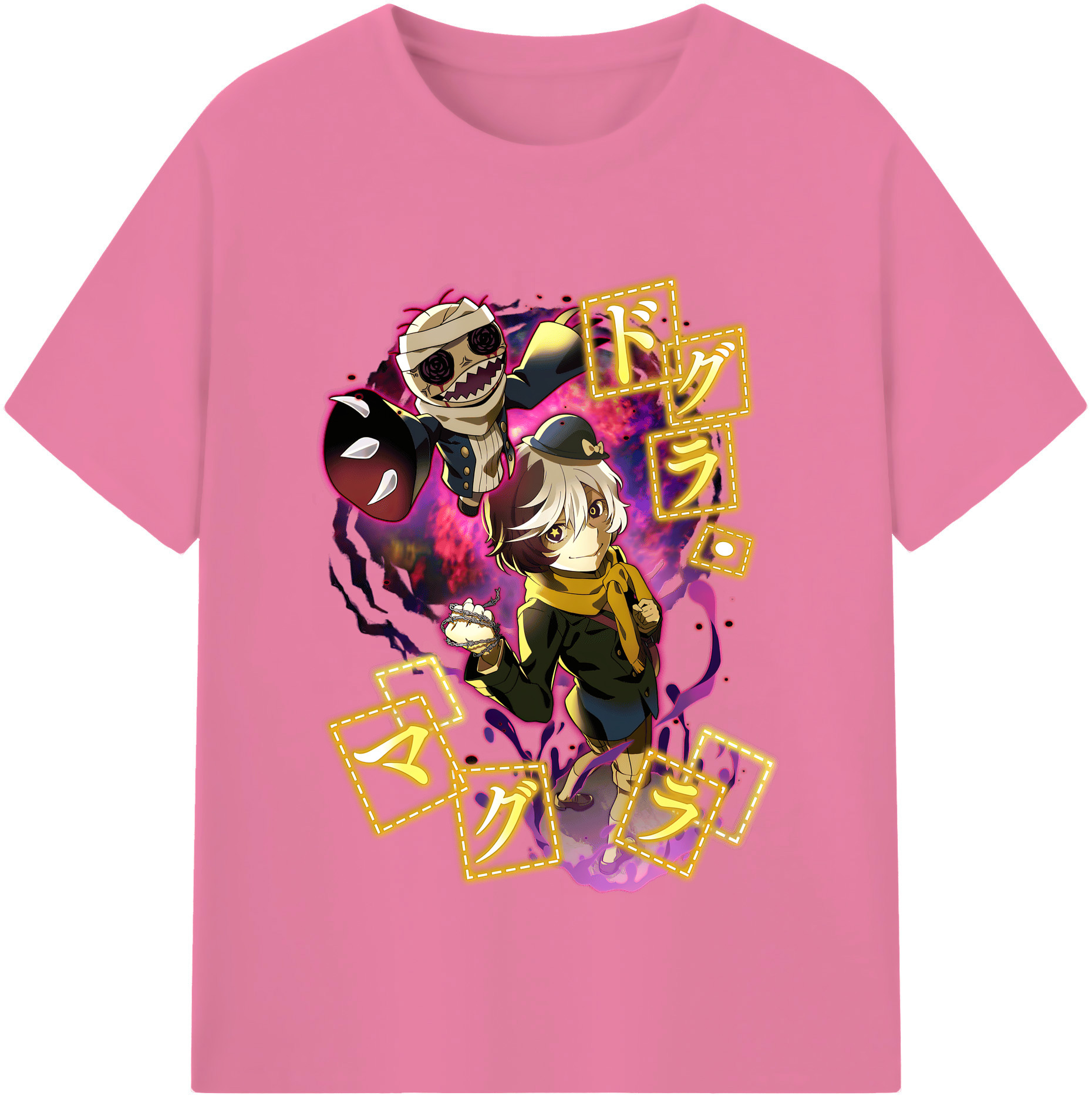 （画像用） 文豪ストレイドッグス Bungo Stray Dogs 綿100％半袖Tシャツ（フロントプリント）